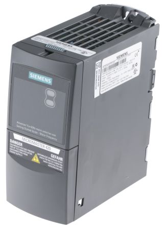 Siemens MICROMASTER 420 系列 IP20 1.5 kW 变频器驱动, 0 → 550 Hz, 5.9 A, 380 → 480 V 交流
Siemens MICROMASTER 420 系列 IP20 1.5 kW 变频器驱动, 0 → 550 Hz, 5.9 A, 380 → 480 V 交流