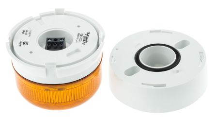 Klaxon Flashguard Xenon 系列 琥珀色灯罩 氙 闪光 信号灯塔 QBS-0003, 110 V 交流, 表面安装
Klaxon Flashguard Xenon 系列 琥珀色灯罩 氙 闪光 信号灯塔 QBS-0003, 110 V 交流, 表面安装