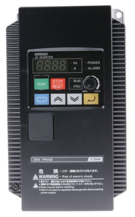 Omron JX 系列 IP20 0.75 kW 变频器驱动, 0.5 → 400Hz, 4 A, 200 → 240 V
Omron JX 系列 IP20 0.75 kW 变频器驱动, 0.5 → 400Hz, 4 A, 200 → 240 V