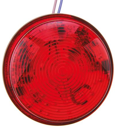 Moflash X 80 系列 红色灯罩 氙 闪光 信号灯塔 X80-04-02, 115 V 交流，230 V 交流, 表面安装
		