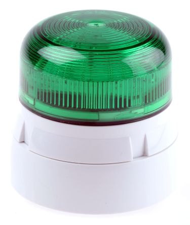 Klaxon Flashguard Xenon 系列 绿色灯罩 氙 闪光 信号灯塔 QBS-0037, 12 V 直流,24 V 直流, 表面安装
Klaxon Flashguard Xenon 系列 绿色灯罩 氙 闪光 信号灯塔 QBS-0037, 12 V 直流,24 V 直流, 表面安装