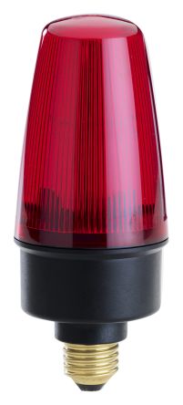 Moflash LEDES100 系列 红色灯罩 LED 闪光 信号灯塔 LEDES100-05-02, 40 → 380 V 直流，85 → 285 V 交流, 表面安装，壁装
		
