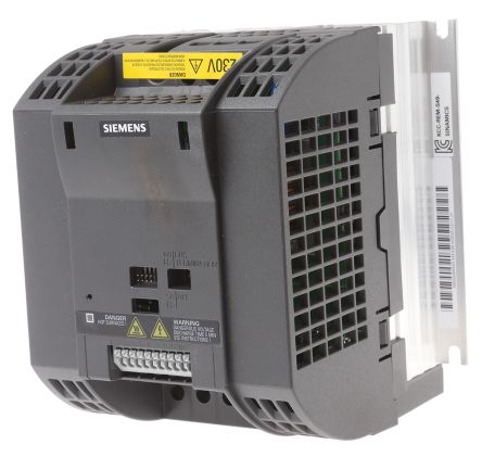 Siemens SINAMICS G110 系列 IP20 1.1 kW 变频器驱动, 0 → 550 Hz, 14.7 A, 200 → 240 V 交流
Siemens SINAMICS G110 系列 IP20 1.1 kW 变频器驱动, 0 → 550 Hz, 14.7 A, 200 → 240 V 交流