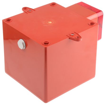e2s AL112N 系列 红色灯罩 闪光 氙 发声器 - 信号灯塔组合, 电子发声, 表面安装, 115 V 交流, 112dB
		
