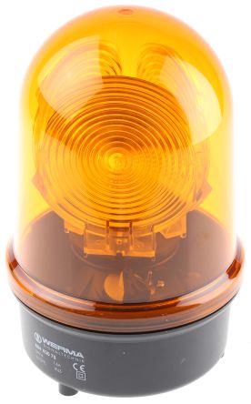Werma 884 系列 黄色灯罩 白炽 旋转 信号灯塔 88430075, 24 V 交流/直流, 表面安装
		