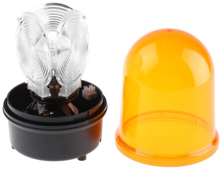 Werma 884 系列 黄色灯罩 白炽 旋转 信号灯塔 88430075, 24 V 交流/直流, 表面安装
		