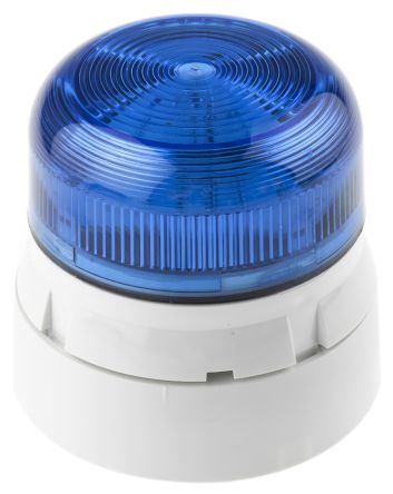 Klaxon Flashguard Xenon 系列 蓝色灯罩 氙 闪光 信号灯塔 QBS-0005, 110 V 交流, 表面安装
Klaxon Flashguard Xenon 系列 蓝色灯罩 氙 闪光 信号灯塔 QBS-0005, 110 V 交流, 表面安装