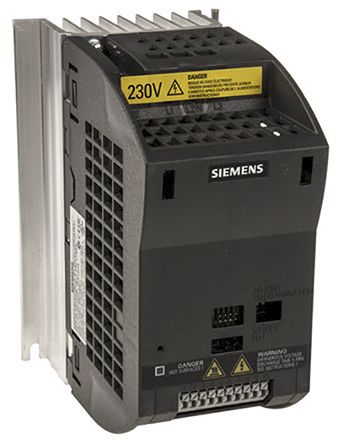 Siemens SINAMICS G110 系列 IP20 0.55 kW 变频器驱动, 0 → 550 Hz, 7.7 A, 200 → 240 V 交流
Siemens SINAMICS G110 系列 IP20 0.55 kW 变频器驱动, 0 → 550 Hz, 7.7 A, 200 → 240 V 交流