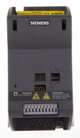 Siemens SINAMICS G110 系列 IP20 0.12 kW 变频器驱动, 0 → 550 Hz, 2.3 A, 200 → 240 V 交流
Siemens SINAMICS G110 系列 IP20 0.12 kW 变频器驱动, 0 → 550 Hz, 2.3 A, 200 → 240 V 交流