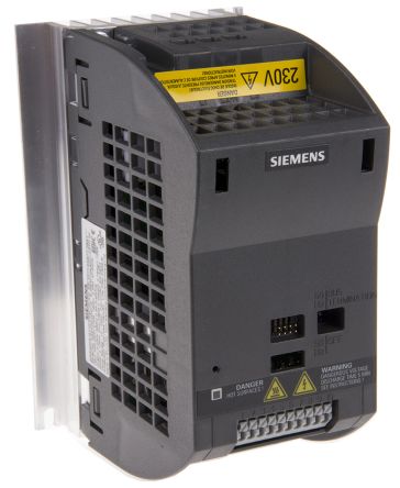 Siemens SINAMICS G110 系列 IP20 0.12 kW 变频器驱动, 0 → 550 Hz, 2.3 A, 200 → 240 V 交流
Siemens SINAMICS G110 系列 IP20 0.12 kW 变频器驱动, 0 → 550 Hz, 2.3 A, 200 → 240 V 交流