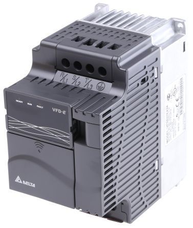 Delta VFD-E 系列 IP20 3.7 kW 变频器驱动, 0 → 600 Hz, 11.2 A, 460 V, 使用于3.7 kW 交流电动机
Delta VFD-E 系列 IP20 3.7 kW 变频器驱动, 0 → 600 Hz, 11.2 A, 460 V, 使用于3.7 kW 交流电动机