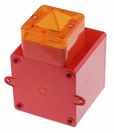 e2s AL105N 系列 琥珀色灯罩 闪光 氙 发声器 - 信号灯塔组合, 电子发声, 表面安装, 230 V 交流, 105dB
		