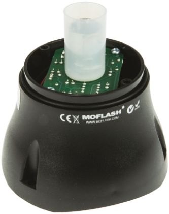 Moflash SFA125 系列 不包含透镜灯罩 静态 白炽 信号灯塔 - 蜂鸣器组合, 蜂鸣器发声, 表面安装, 115 V 交流，230 V 交流
		