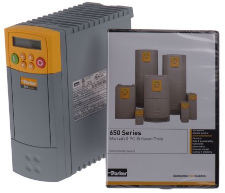 Parker AC650 系列 IP20 1.5 kW 变频器驱动, 240Hz, 4.5 A, 380 → 460 V 交流
		