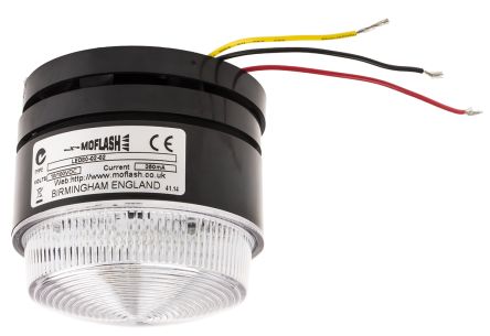 Moflash LED 80 系列 红色灯罩 LED, 稳定灯光 信号灯塔 LED80-02-02, 10 → 100 V 直流, 表面安装
		
