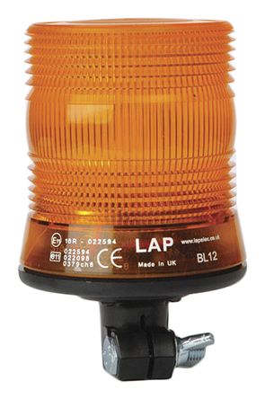 RS Pro LCB 系列 琥珀色灯罩 LED 闪光 LED 信号灯塔, 10 → 30 V 直流, DIN 导轨
		