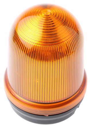 Werma 827 系列 黄色灯罩 白炽 闪光 信号灯塔 82730075, 24 V 交流/直流, 表面安装
		