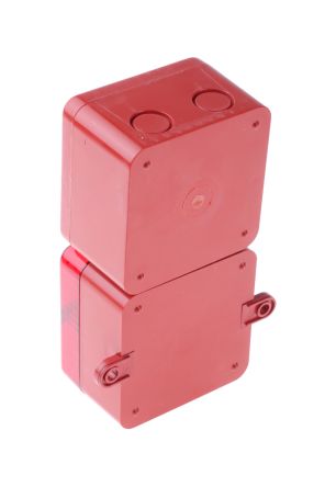e2s SONFL1 系列 红色灯罩 闪光 氙 发声器 - 信号灯塔组合, 电子发声, 表面安装, 12 V 直流
		
