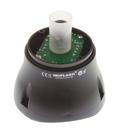 Moflash FFA125 系列 不包含透镜灯罩 闪光 白炽 信号灯塔 - 蜂鸣器组合, 蜂鸣器发声, 表面安装, 115 V 交流，230 V 交流
		