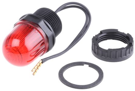Werma 231 系列 红色灯罩 LED, 稳定灯光 信号灯塔 23110055, 24 V 直流, 面板安装
		