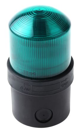 Schneider Electric XVB 系列 绿色灯罩 LED, 稳定灯光 信号灯塔 XVBL0B3, 24 V 交流/直流, 底座安装
		