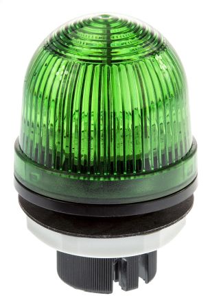 Werma 801 系列 绿色灯罩 LED, 稳定灯光 信号灯塔 80120075, 24 V 交流/直流, 面板安装
		