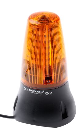 Moflash LEDA125 系列 黄色灯罩 闪光,静态 LED 信号灯塔 - 蜂鸣器组合, 蜂鸣器发声, 表面安装, 230 V 交流
Moflash LEDA125 系列 黄色灯罩 闪光,静态 LED 信号灯塔 - 蜂鸣器组合, 蜂鸣器发声, 表面安装, 230 V 交流