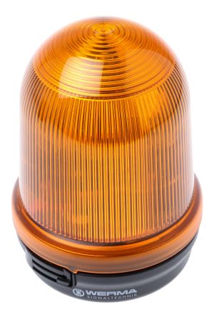 Werma 828 系列 黄色灯罩 氙 闪光 信号灯塔 82830055, 24 V 直流, 表面安装
		