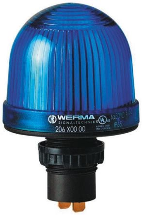 Werma 206 系列 蓝色灯罩 白炽,LED, 稳定灯光 信号灯塔 20650000, 12 → 48 V 交流/直流, 面板安装
Werma 206 系列 蓝色灯罩 白炽,LED, 稳定灯光 信号灯塔 20650000, 12 → 48 V 交流/直流, 面板安装