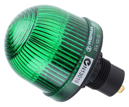 Werma 206 系列 绿色灯罩 白炽,LED, 稳定灯光 信号灯塔 20620000, 12 → 48 V 交流/直流, 面板安装
Werma 206 系列 绿色灯罩 白炽,LED, 稳定灯光 信号灯塔 20620000, 12 → 48 V 交流/直流, 面板安装