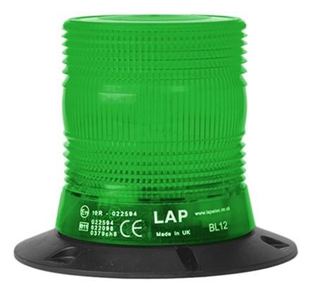 RS Pro LCB 系列 绿色灯罩 LED 闪光 LED 信号灯塔, 10 → 30 V 直流, 3 点
		