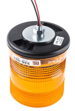 RS Pro V10991 系列 琥珀色灯罩 氙 闪光 信号灯塔 XCBMV0606 A, 10 → 100 V 直流, 表面安装
		