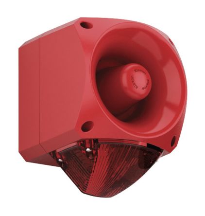 Klaxon Nexus 110 系列 红色灯罩 闪光 LED 发声器 - 信号灯塔组合, 电子发声, 底座安装, 24 → 48 V 交流
Klaxon Nexus 110 系列 红色灯罩 闪光 LED 发声器 - 信号灯塔组合, 电子发声, 底座安装, 24 → 48 V 交流