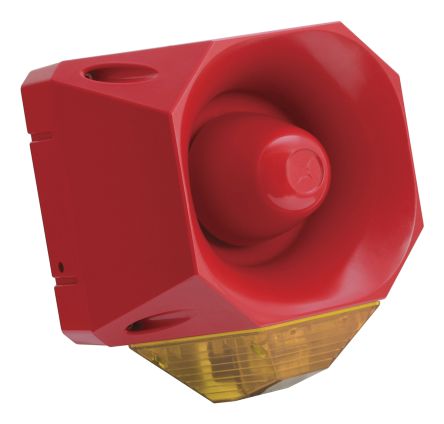 Fulleon Asserta Maxi 系列 琥珀色灯罩 闪光 LED 发声器 - 信号灯塔组合, 电子发声, 表面安装, 18 → 30 V 直流
		