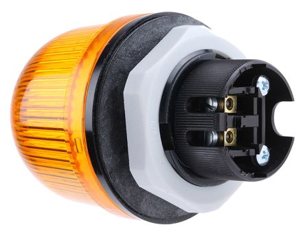 Werma 800 系列 黄色灯罩 白炽, 稳定灯光 信号灯塔 80030000, 12 → 240 V 交流/直流, 面板安装
		