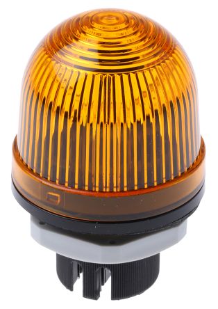 Werma 800 系列 黄色灯罩 白炽, 稳定灯光 信号灯塔 80030000, 12 → 240 V 交流/直流, 面板安装
		