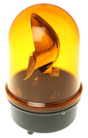Werma 883 系列 黄色灯罩 氙 旋转 信号灯塔 88330068, 230 V 交流, 表面安装
		