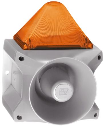 Pfannenberg PA X 20-15 系列 琥珀色灯罩 闪光 氙 发声器 - 信号灯塔组合, 电子发声, 底座安装, 230 V 交流
		